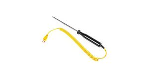 Thermocouple with Round Probe Tip 300mm 850°C Type K 3mm Stainless Steel